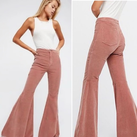 We The Free People Just Float On Corduroy Flare Jeans Pants 25 Bell Bottom 70s - Picture 16 of 16